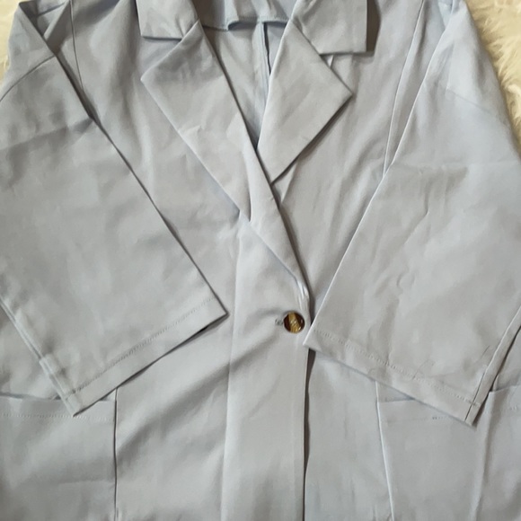 NWT Solid Lapel neck blazer & straight leg pants - Picture 9 of 9